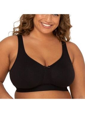 🐈Fruit of the Loom Fit for Me Plus Size Beyond Soft Wireless Cotton Bra 46C